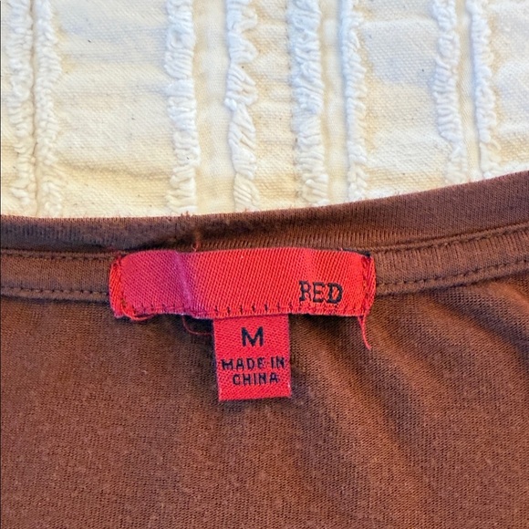 Women's Rust Long Sleeve Top by Red - Picture 5 of 7